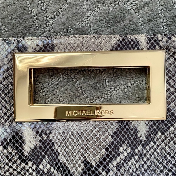 Michael Kors Snakeskin Clutch - Picture 4 of 4